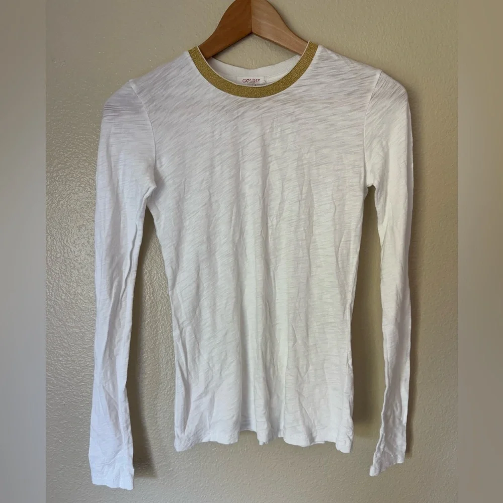 GOLDIE Long Sleeve Pavé Ringer Tee - Picture 2 of 5